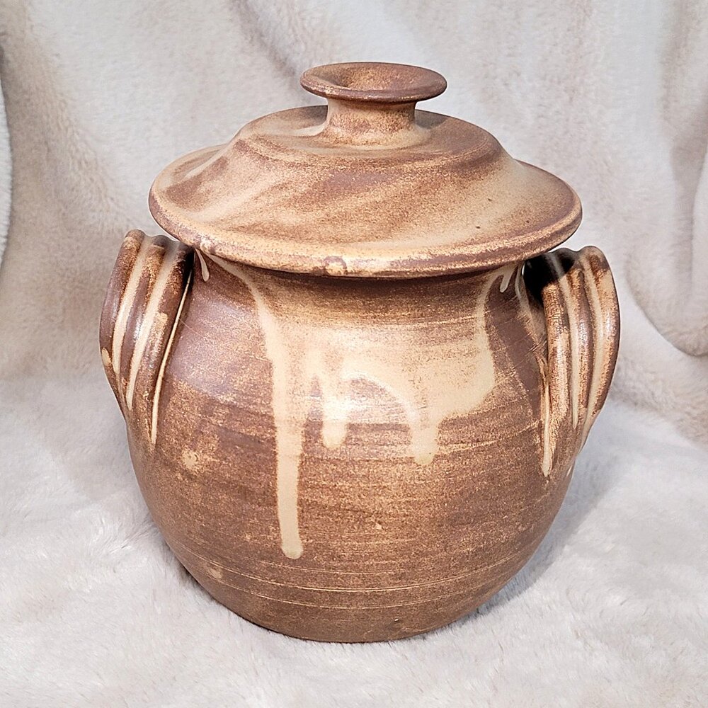 60s Decoration d'Art Ceramiques de Luxe Stoneware Poubelle Challes Les Eaux Pot - Picture 9 of 16